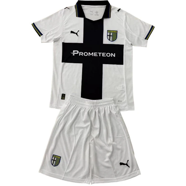 Casa Conjunto De Niños Parma 2025 2026 Blanco Parma Niños Conjunto 2025 2026 Casa Blanco - Tuta Parma Niños | tiendasdefutboles