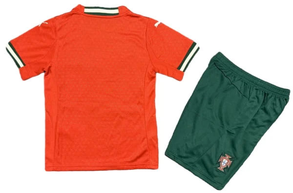 Casa Conjunto De Niños Portugal 2025 Rojo Portugal Niños Conjunto 2025 Casa Rojo - Equipacion Portugal Niños | tiendasdefutboles