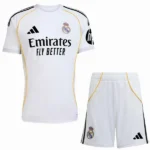 Real Madrid Niños Conjunto 2025 2026 Casa Blanco - Tuta Real Madrid Niños | tiendasdefutboles