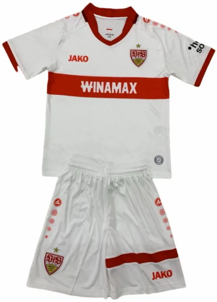 Casa Conjunto De Niños Stuttgart 2024 2025 Blanco VfB Stuttgart Niños Conjunto 2024 2025 Casa Blanco - Tuta VfB Stuttgart Niños | tiendasdefutboles