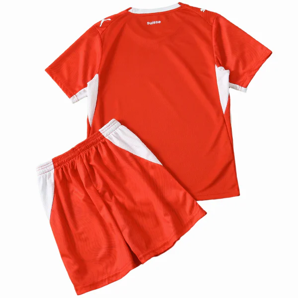 Casa Conjunto De Niños Suiza 2026 Rojo Suiza Niños Conjunto 2026 Casa Rojo - Suiza Niños Barata | tiendasdefutboles