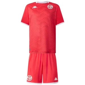 Túnez Niños Conjunto 2026 Casa Rojo - Túnez Niños Barata | tiendasdefutboles