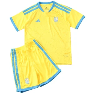 Ucrania Niños Conjunto 2026 Casa Amarillo - Ucrania Niños Barata | tiendasdefutboles