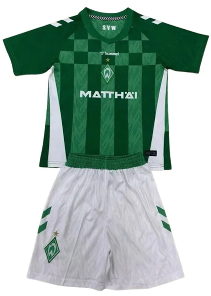 Casa Conjunto De Niños Werder Bremen 2024 2025 Verde Werder Bremen Niños Conjunto 2024 2025 Casa Verde - Tuta Werder Bremen Niños | tiendasdefutboles