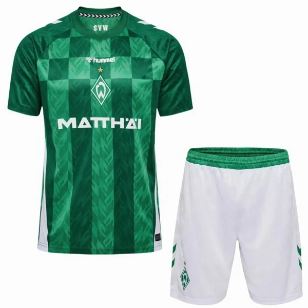 Casa Conjunto De Niños Werder Bremen 2024 2025 Verde Werder Bremen Niños Conjunto 2024 2025 Casa Verde - Tuta Werder Bremen Niños | tiendasdefutboles