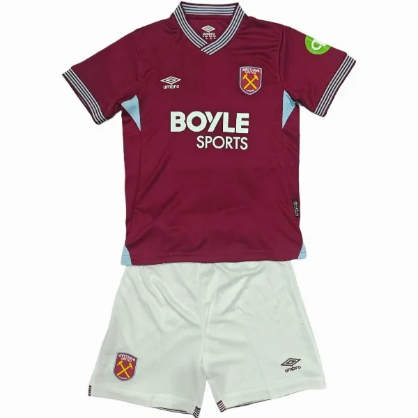 Casa Conjunto De Niños West Ham United 2025 2026 I Rojo West Ham United Niños Conjunto 2025 2026 Casa Rojo - Tuta West Ham United Niños | tiendasdefutboles
