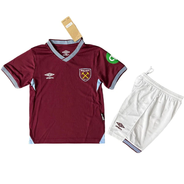Casa Conjunto De Niños West Ham United 2025 2026 Rojo West Ham United Niños Conjunto 2025 2026 Casa Rojo - Tuta West Ham United Niños | tiendasdefutboles