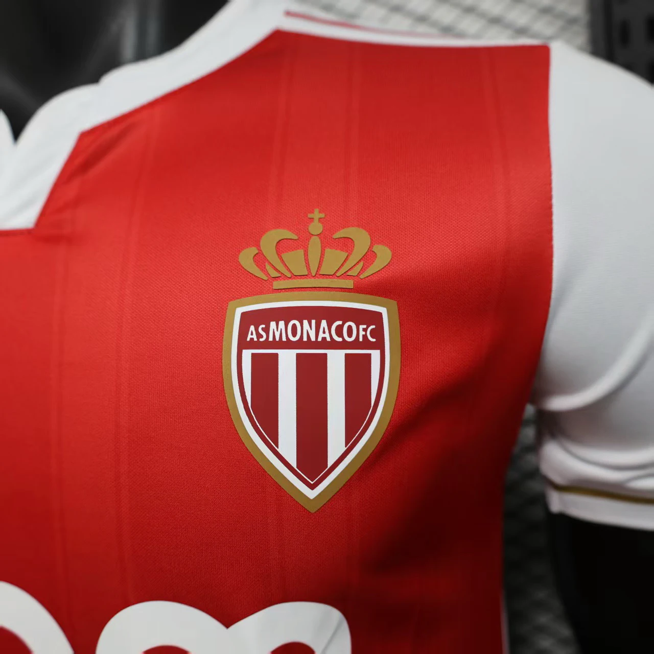 Casa Jugadores Camiseta AS Monaco 2024 2025 Rojo Blanco AS Monaco Camiseta Edición Jugadores 2024 2025 Casa Roja - Camiseta As Monaco | tiendasdefutboles
