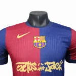 Casa Jugadores Camiseta Barcelona 2024 2025 Rojo I Azul