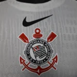 Casa Jugadores Camiseta Corinthians Paulista 2025 2026 Blanco Negro