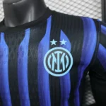 Casa Jugadores Camiseta Inter Milán 2025 2026 Azul Negro