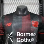 Casa Jugadores Camiseta Leverkusen 2025 2026 Negro Rojo