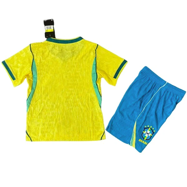 Casa Jugadores Conjunto De Niños Brasil 2026 Amarillo Azul Brasil Niños Conjunto Edición Jugadores 2026 Casa Amarillo - Equipacion Brasil Niños | tiendasdefutboles