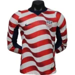 Casa Jugadores Manga Larga Estados Unidos 2026 Rojo Blanco