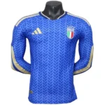 Casa Jugadores Manga Larga Italia 2026 Azul
