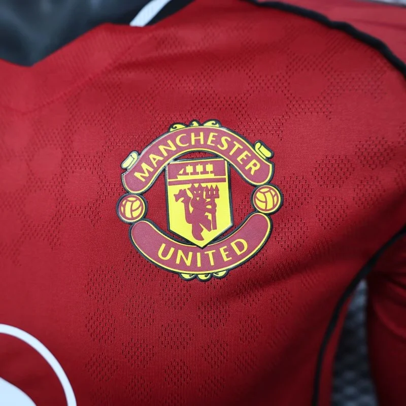 Casa Jugadores Manga Larga Manchester United 2025 2026 Rojo Manchester United Camiseta Edición Jugadores 2025 2026 Casa Roja - Camiseta Manchester United | tiendasdefutboles