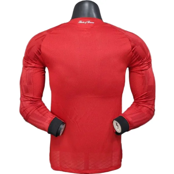 Casa Jugadores Manga Larga Manchester United 2025 2026 Rojo Manchester United Camiseta Edición Jugadores 2025 2026 Casa Roja - Camiseta Manchester United | tiendasdefutboles