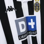 Casa Manga Larga Juventus Retro 1999 2000 Negro Blanco