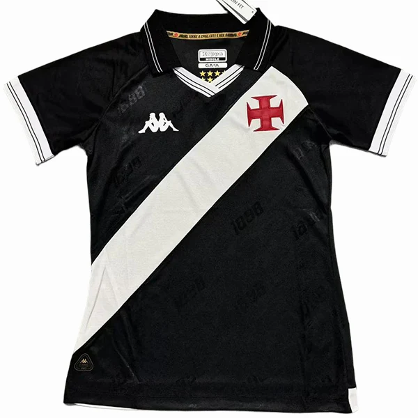 Casa Mujer Camiseta Vasco da Gama 2025 2026 Negro Vasco da Gama Mujer Camiseta 2025 2026 Casa Negra - Camisetas De Futbol Personalizadas | tiendasdefutboles