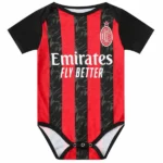 Casa Onesies Niños AC Milan 2025 2026 Rojo Negro