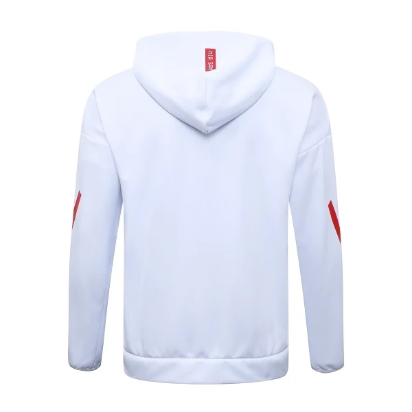 Chaqueta Con Capucha Bayern Múnich 2025 2025 Blanco Rojo Bayern Múnich Chaqueta 2025 2025 Blanca - Chaqueta Bayern Múnich | tiendasdefutboles