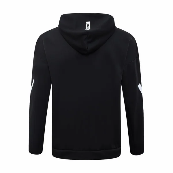 Chaqueta Con Capucha Juventus 2025 2026 Negro Blanco Juventus Chaqueta 2025 2026 Negra - Equipación Juventus | tiendasdefutboles