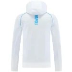 Chaqueta Con Capucha Napoli 2025 2026 Blanco Azul