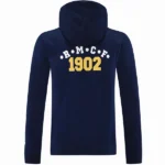 Chaqueta Con Capucha Real Madrid 2025 2026 Azul Marino