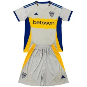 Boca Juniors Niños Conjunto 2025 2026 Gris - Tuta Boca Juniors Niños | tiendasdefutboles