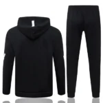 Conjunto Completo Chaqueta Con Capucha Ajax 2025 2026 Negro Blanco