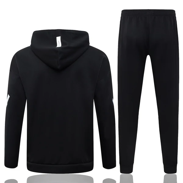 Conjunto Completo Chaqueta Con Capucha Ajax 2025 2026 Negro Blanco Ajax Conjunto 2025 2026 Negro - Maglia Ajax | tiendasdefutboles