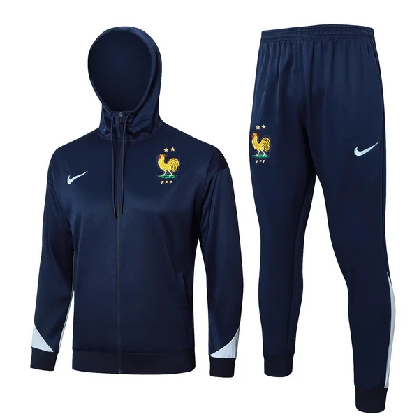 Conjunto Completo Chaqueta Con Capucha Francia 2025 Azul Marino Francia Conjunto 2025 Azul - Maglia Francia 2026 | tiendasdefutboles