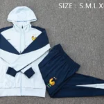 Conjunto Completo Chaqueta Con Capucha Francia 2025 Azul