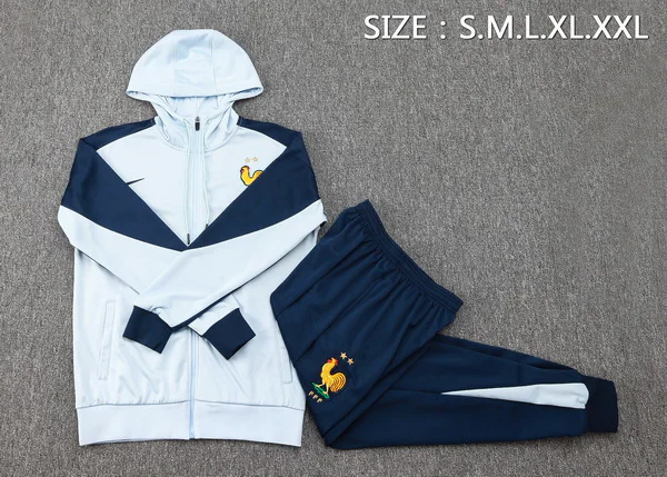 Conjunto Completo Chaqueta Con Capucha Francia 2025 Azul Francia Conjunto 2025 Azul - Maglia Francia 2026 | tiendasdefutboles