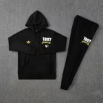 Conjunto Completo Chaqueta Con Capucha Juventus 2024 2025 Negro