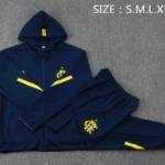 Conjunto Completo Chaqueta Con Capucha Napoli 2025 2026 Azul Marino
