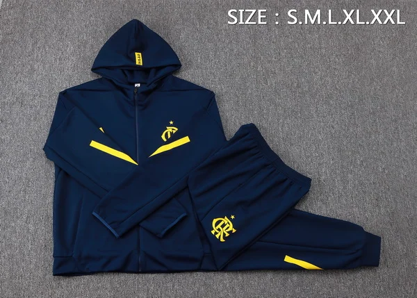 Conjunto Completo Chaqueta Con Capucha Napoli 2025 2026 Azul Marino Flamengo Conjunto 2025 2026 Azul - Maglia Flamengo | tiendasdefutboles