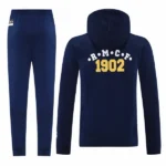 Conjunto Completo Chaqueta Con Capucha Real Madrid 2025 2026 Azul Marino