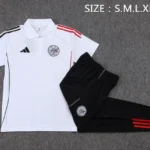Conjunto Completo Polo Ajax 2025 2026 Blanco Negro Rojo