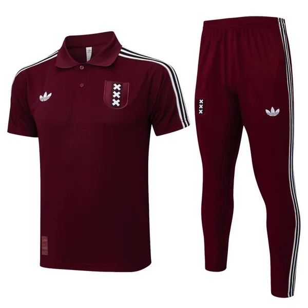 Conjunto Completo Polo Ajax 2025 2026 Rojo Negro Ajax Conjunto 2025 2026 Rojo - Maglia Ajax | tiendasdefutboles