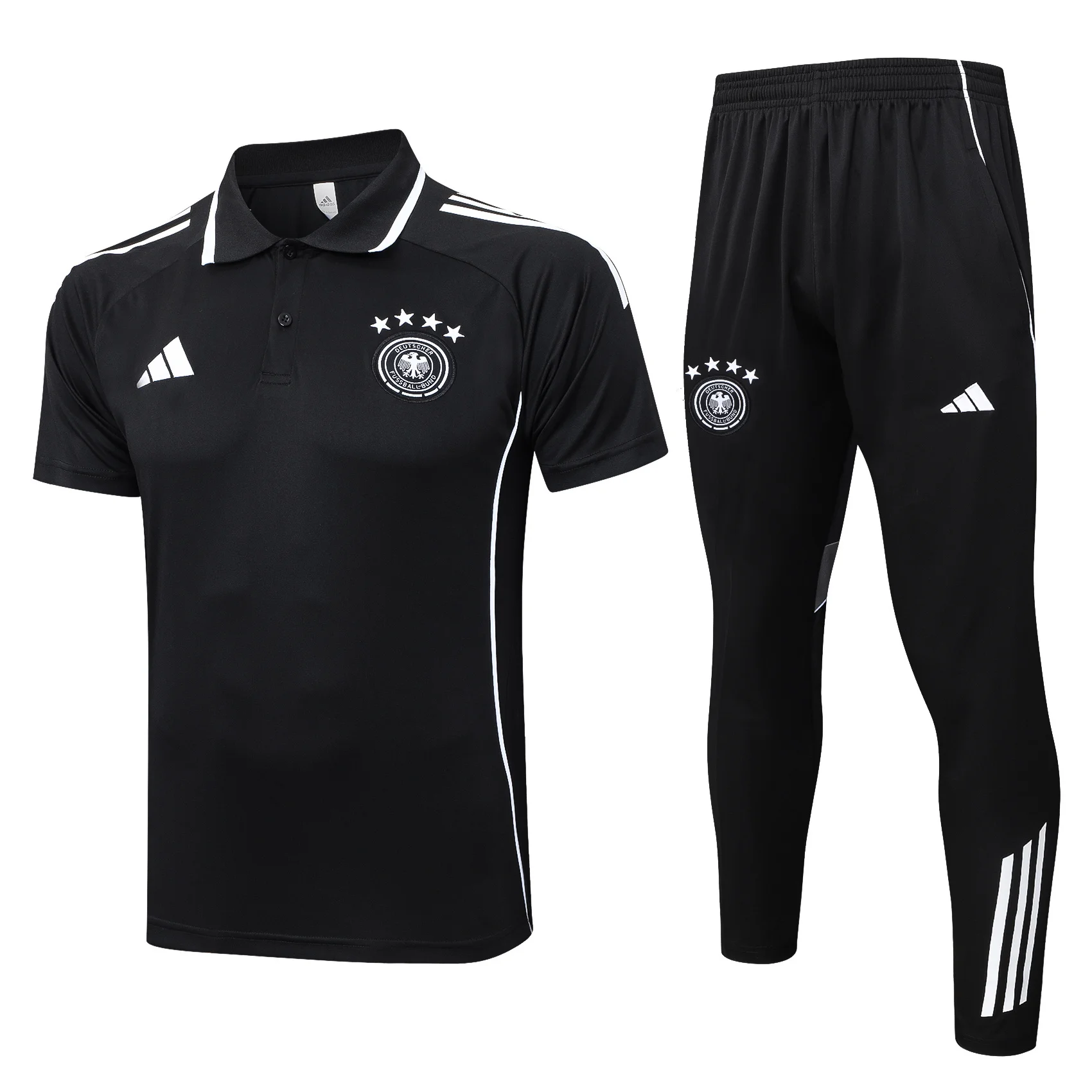 Conjunto Completo Polo Alemania 2025 Negro Alemania Conjunto 2025 Negro - Tuta Alemania | tiendasdefutboles