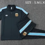 Conjunto Completo Polo Argentina 2026 Gris Azul