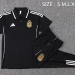Conjunto Completo Polo Argentina 2026 Negro