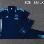Conjunto Completo Polo Arsenal 2025 2026 Azul Marino