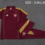 Conjunto Completo Polo Arsenal 2025 2026 Borgona Rojo