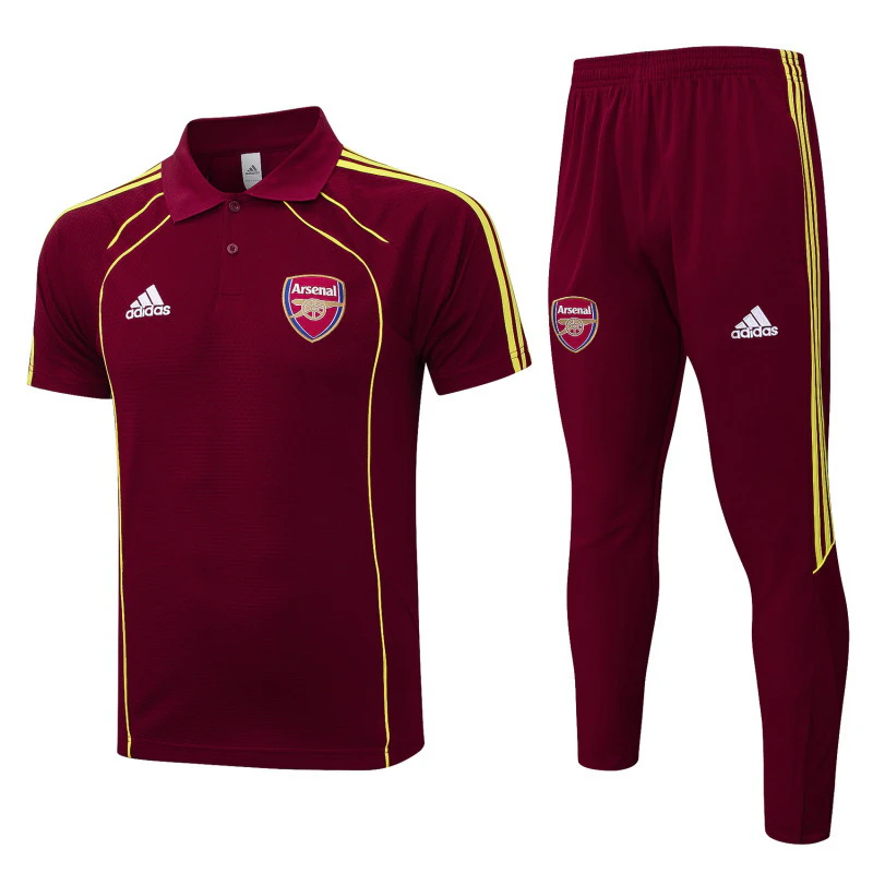 Conjunto Completo Polo Arsenal 2025 2026 Borgona Rojo Arsenal Conjunto 2025 2026 Rojo - Maglia Arsenal | tiendasdefutboles