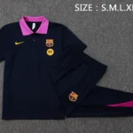Conjunto Completo Polo Barcelona 2025 2026 Azul Marino Purpura