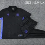 Conjunto Completo Polo Barcelona 2025 2026 Negro Purpura