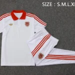 Conjunto Completo Polo Bayern Múnich 2025 2026 Blanco Rojo