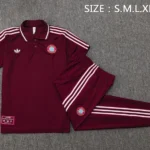 Conjunto Completo Polo Bayern Múnich 2025 2026 Borgona